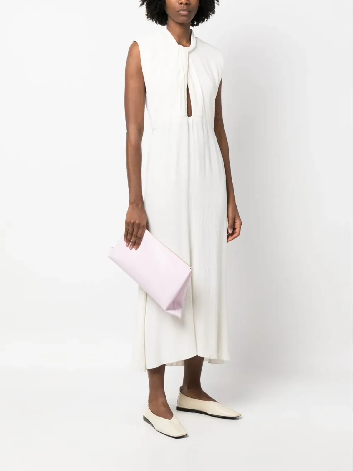 Jil Sander ロゴエンボス クラッチバッグ - 画像2