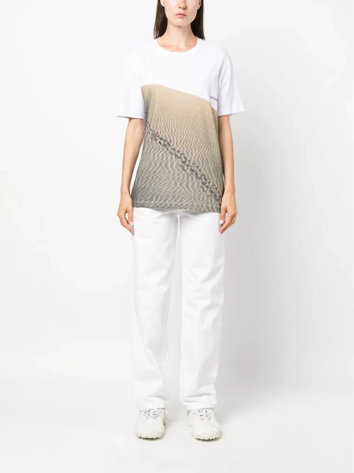 costume national contemporary グラフィックプリント コットンTシャツ - ホワイト - 画像3