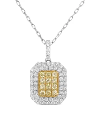 HYT Jewelry 18Kゴールドとプラチナ ダイヤモンド ネックレス - シルバー - サムネイル1