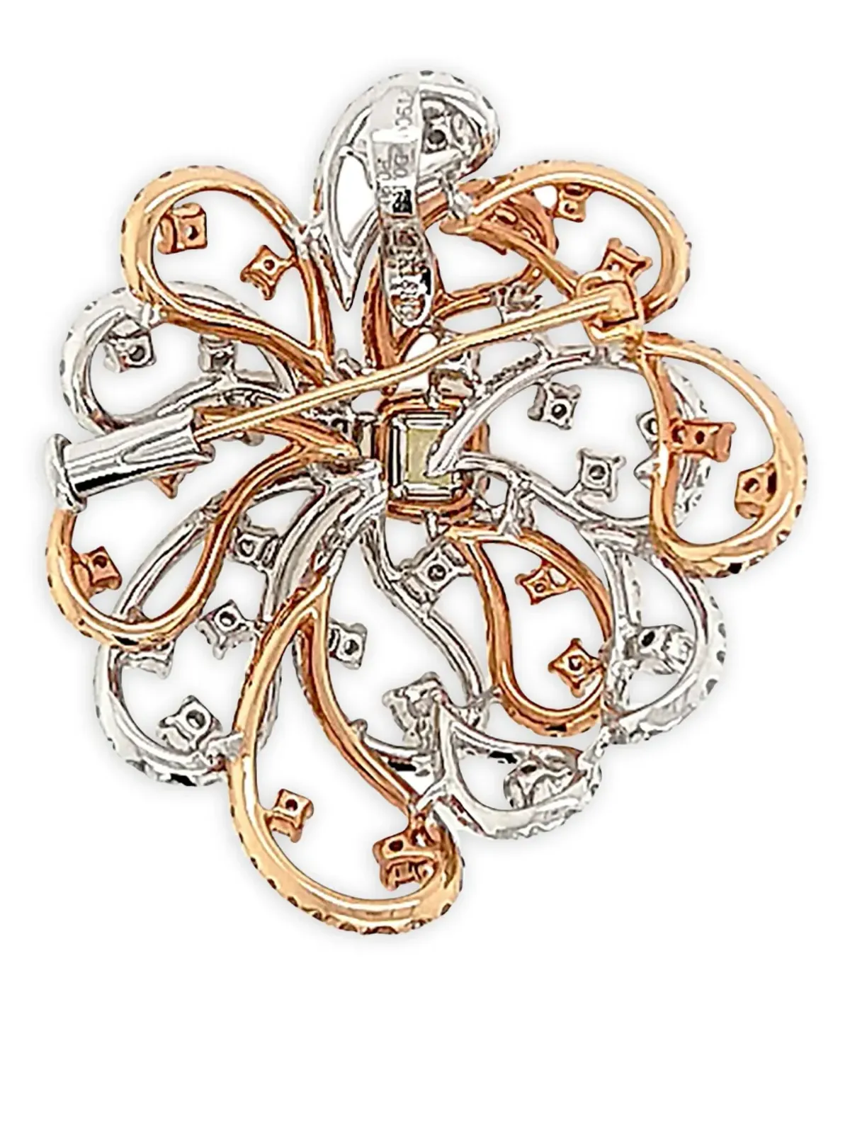 HYT Jewelry ダイヤモンド ペンダントとブローチ - シルバー - 画像2