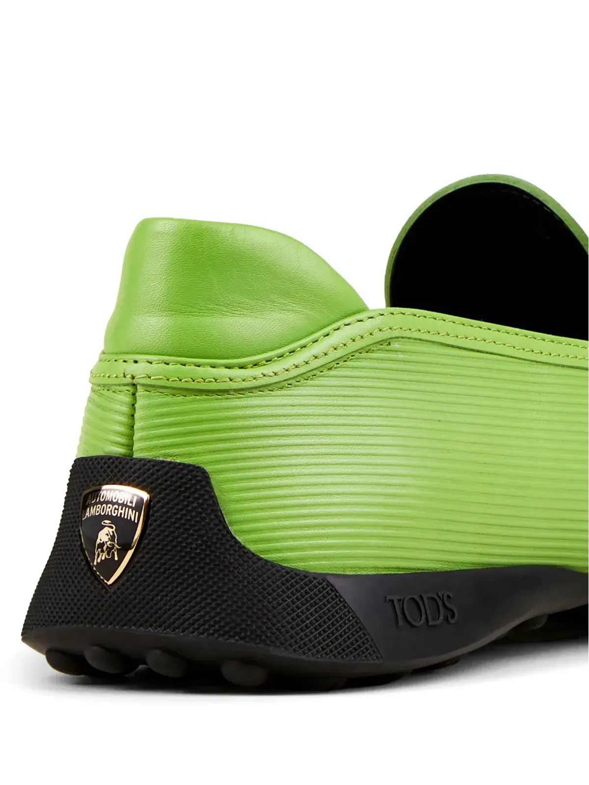 Tod's Automobili Lamborghini スリップオン レザー ドライビングシューズ - 画像5