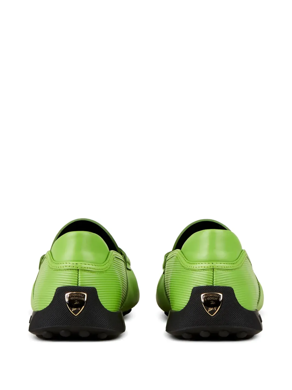 Tod's Automobili Lamborghini スリップオン レザー ドライビングシューズ - 画像3