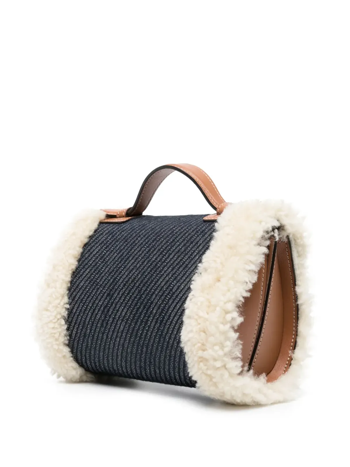 Tod's シアリングデニム ミニバッグ - 画像3