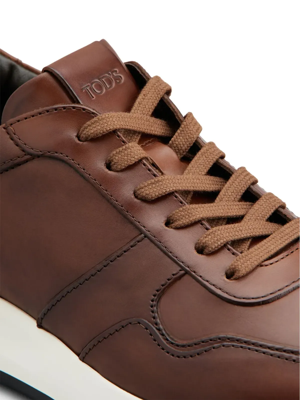 Tod's パネルドレザー スニーカー ブラウン - 画像5