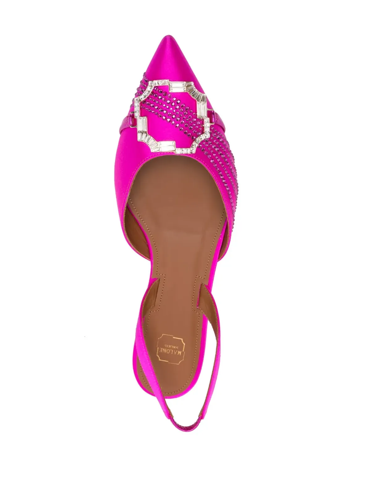 Malone Souliers クリスタル装飾 バレエシューズ - 画像4