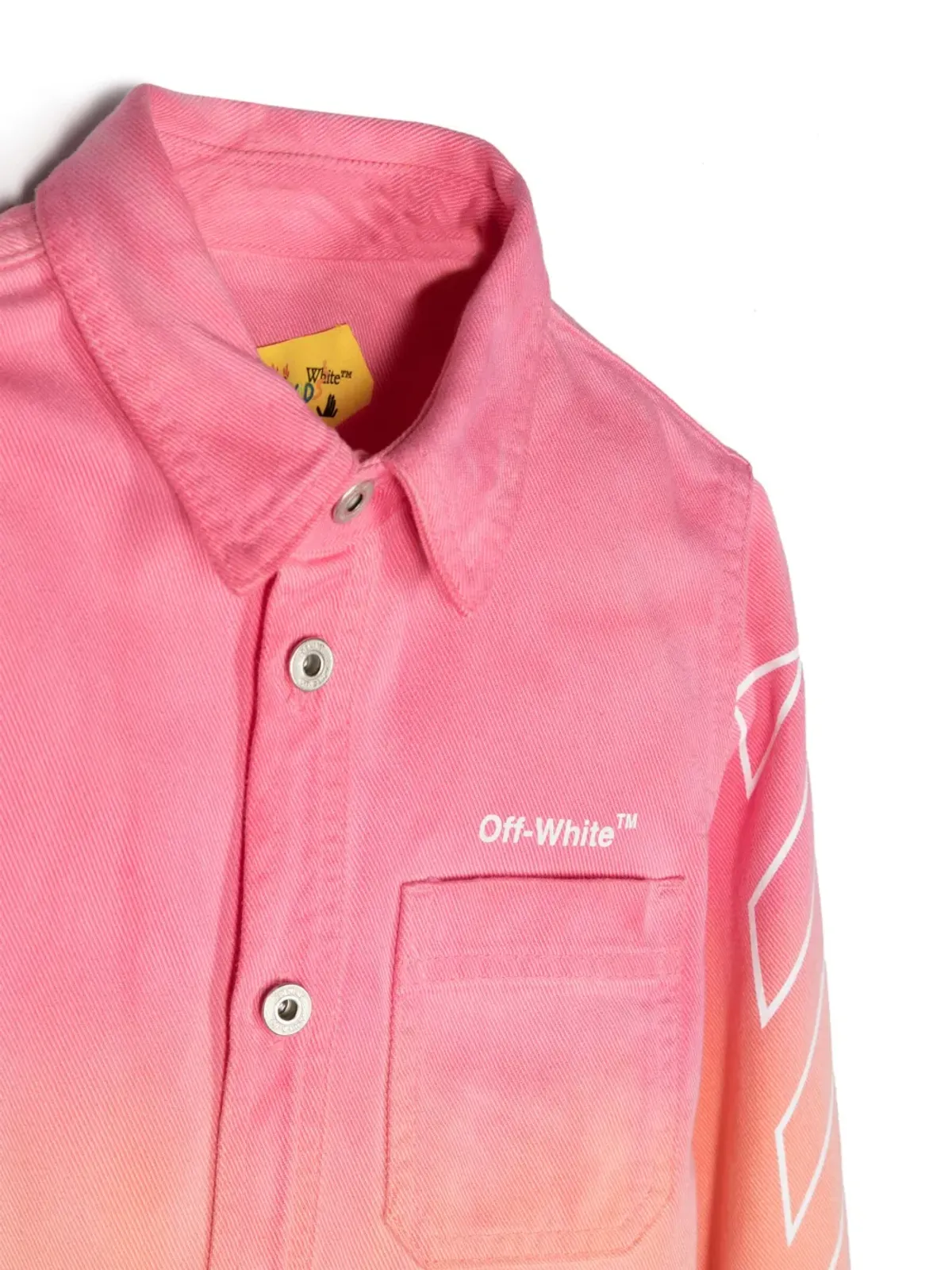 Off-White Kids タイダイ風長袖シャツ - 画像3