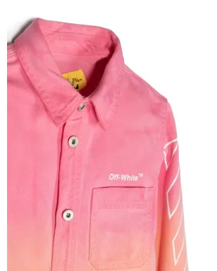 Off-White Kids タイダイ風長袖シャツ - サムネイル3