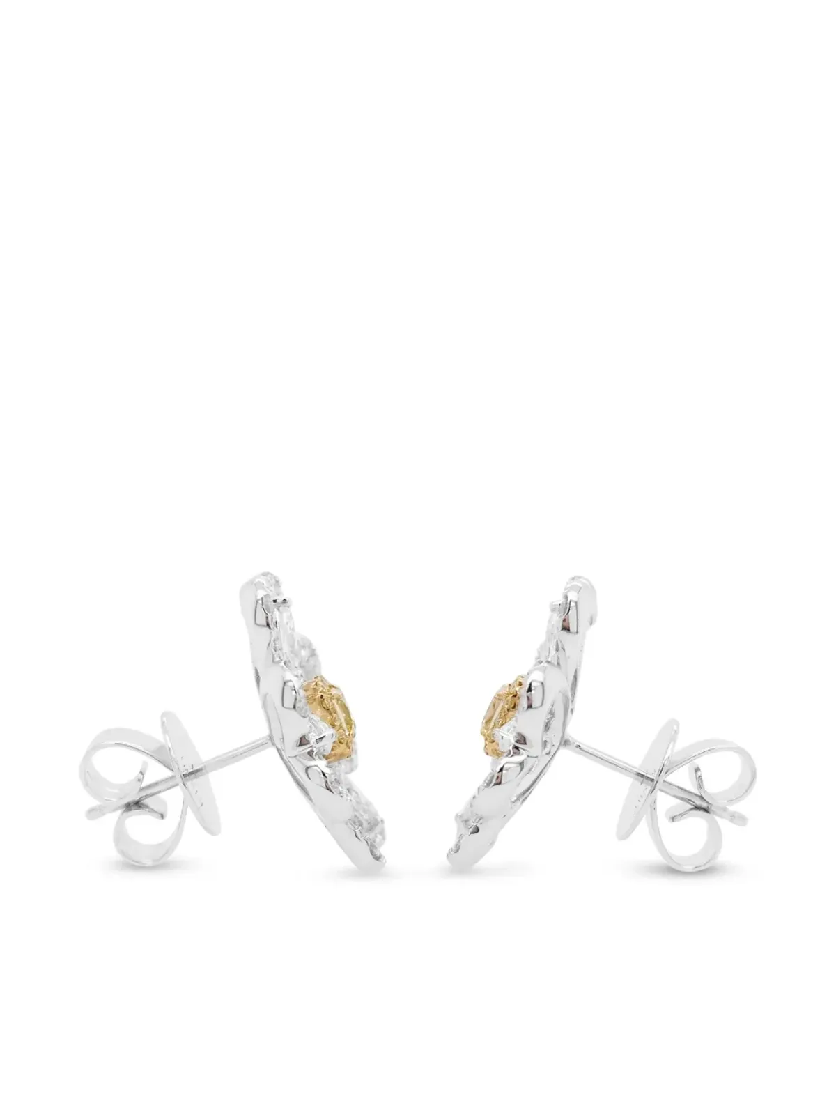 HYT Jewelry ダイヤモンドスタッドピアス - シルバー - 画像5