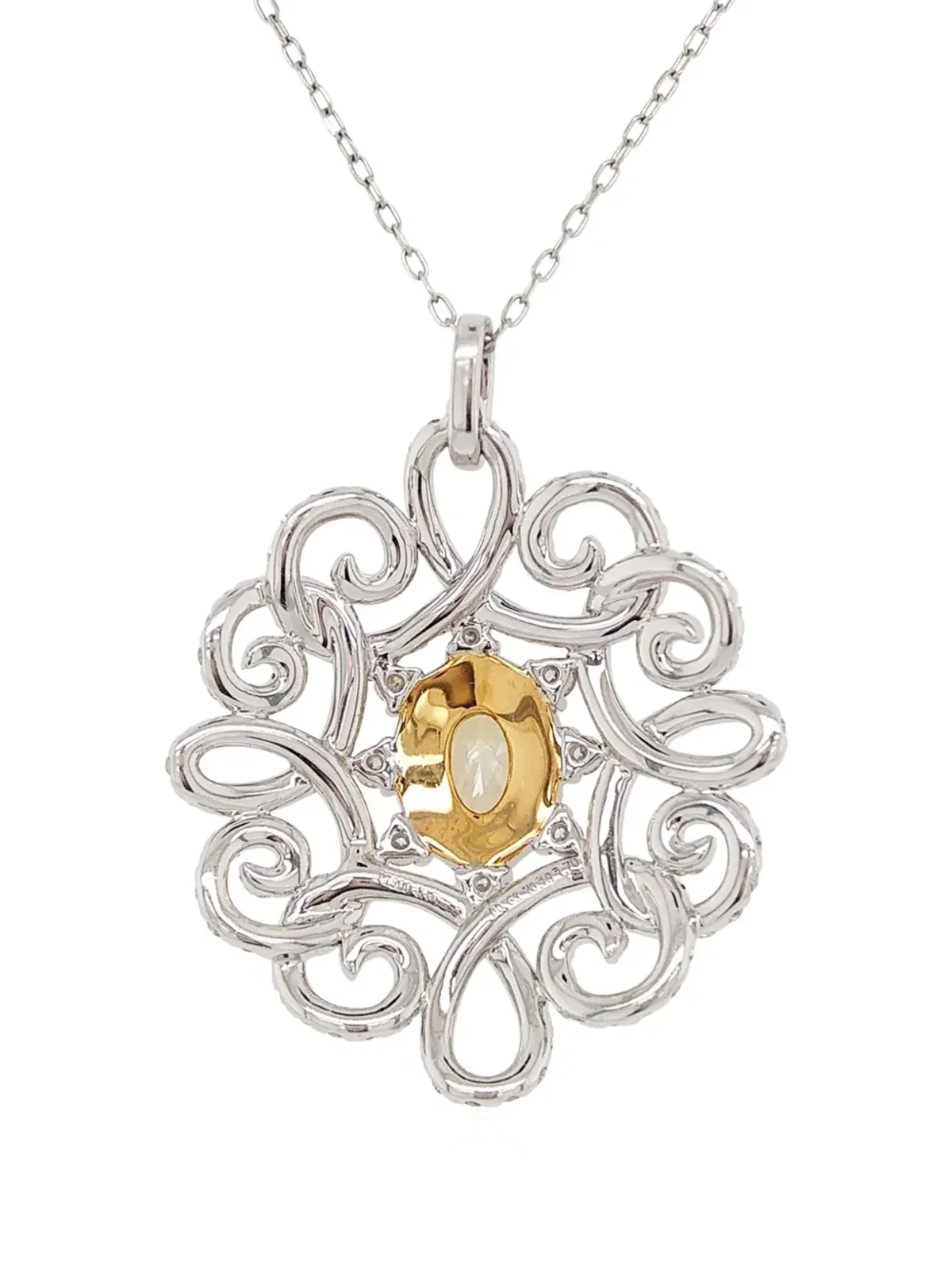 HYT Jewelry プラチナ ダイヤモンド ペンダントネックレス - 画像2