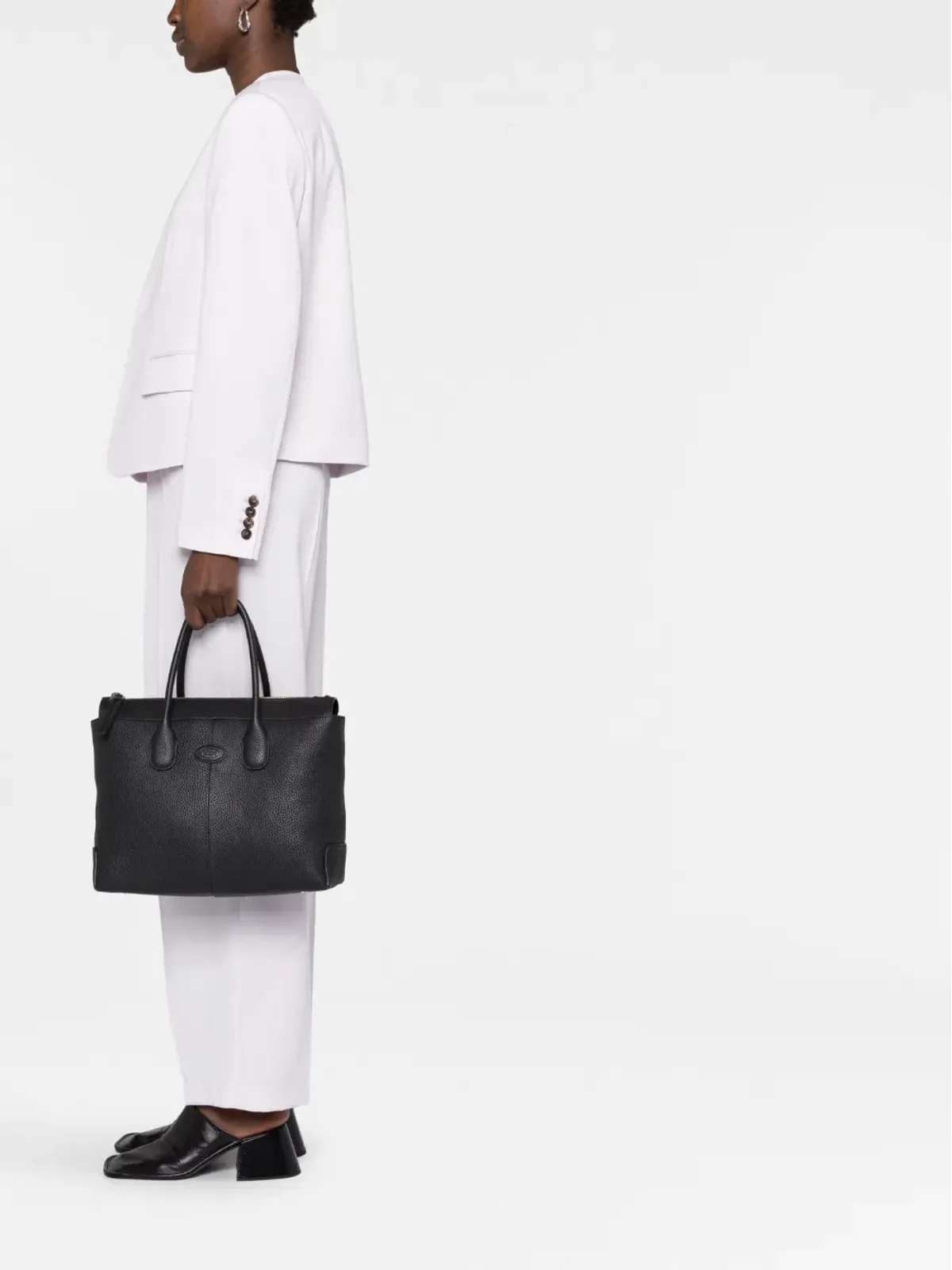Tod's Di レザー トートバッグ - ブラック - 画像2