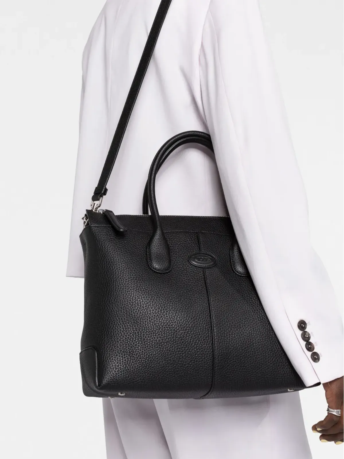 Tod's Di レザー トートバッグ - ブラック - 画像3