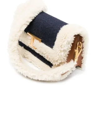 Tod's シアリングトリム クロスボディバッグ - ブルー - サムネイル5