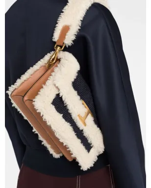 Tod's シアリングトリム クロスボディバッグ - ブルー - サムネイル3