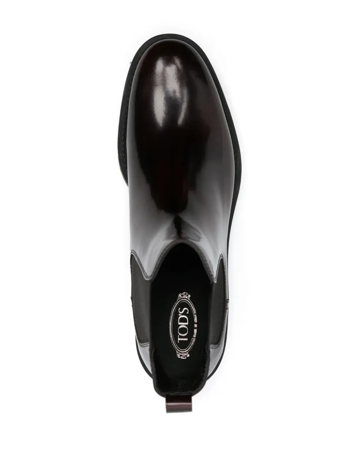 Tod's レザー チェルシーブーツ - レッド - 画像4