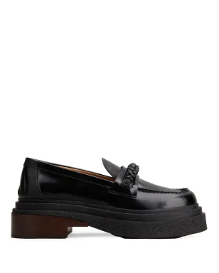 Tod's アーモンドトゥ レザー ローファー - サムネイル1