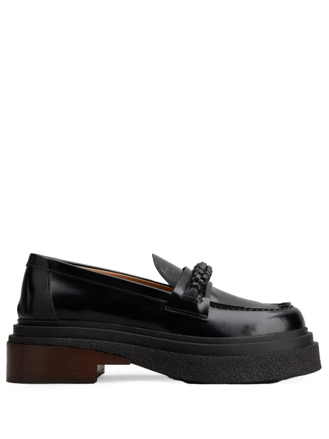 Tod's Tod's アーモンドトゥ レザー ローファーの商品画像