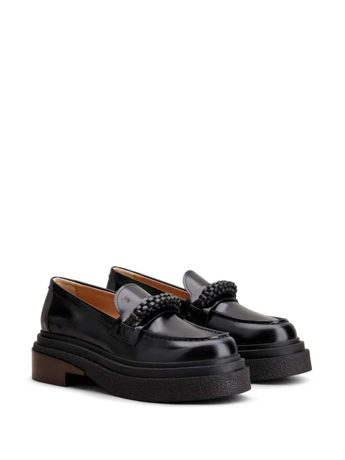 Tod's アーモンドトゥ レザー ローファー - 画像2