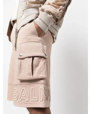 Balmain エンボスロゴ コットン バミューダショーツ - サムネイル5
