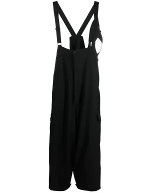 Yohji Yamamoto ドロップクロッチ ウールサスペンダー トラウザーズ - サムネイル1