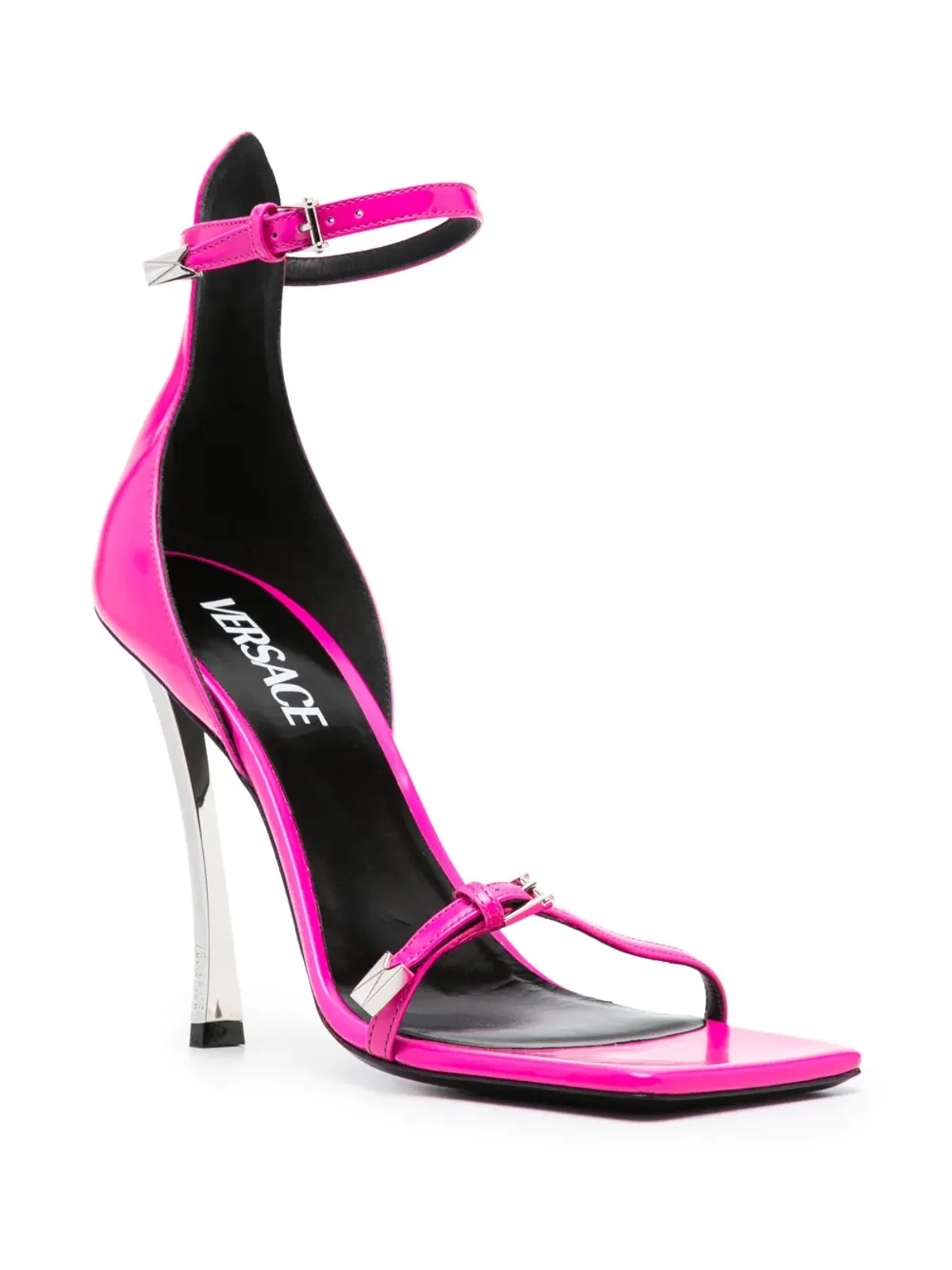 Versace ピンポイントバックルストラップサンダル - 画像2