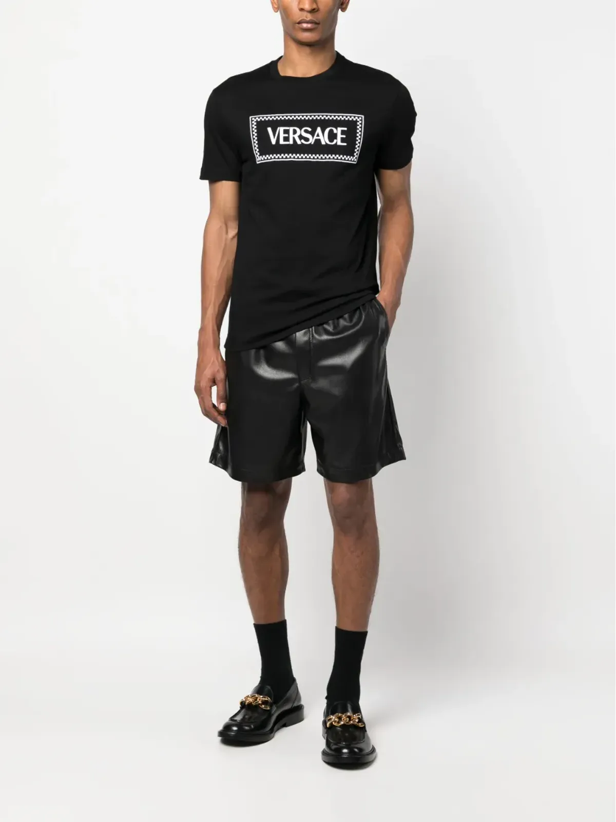 Versace ロゴ入りTシャツ - 画像2