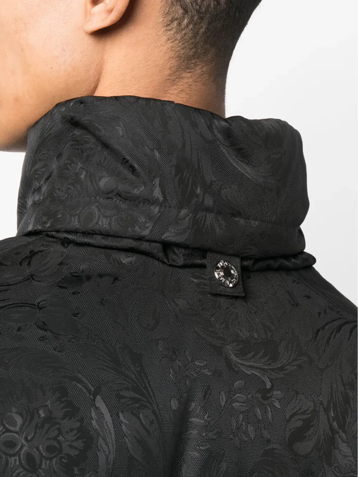 Versace バロッコ シルエット ジャカード ダウンジャケット - 画像5