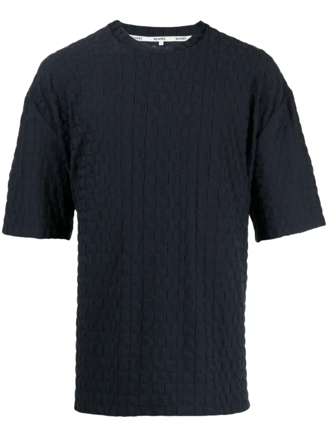 SUNNEI Sunnei ロゴエンボス ジャージー Tシャツの商品画像