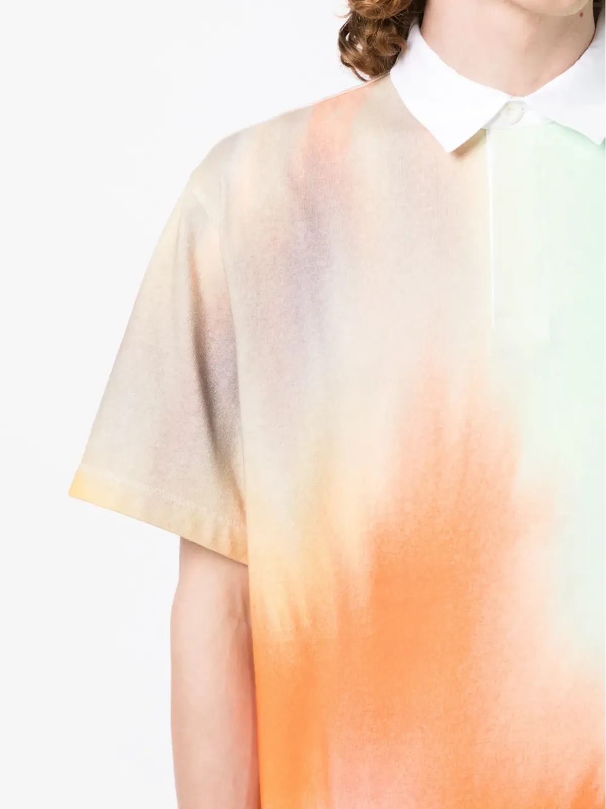 Maison Kitsuné アブストラクト柄ポロシャツ - 画像5