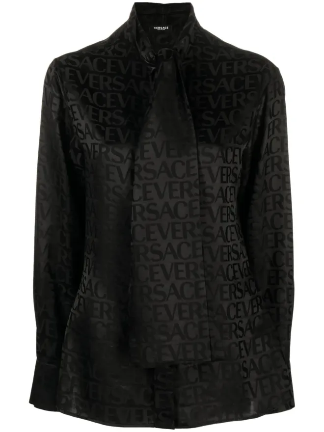 VERSACE Versace 総柄スカーフタイシャツの商品画像