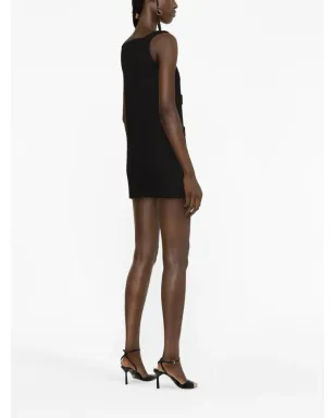 Versace メデューサ シフト ミニドレス ブラック - サムネイル3