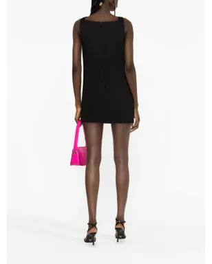 Versace メデューサ シフト ミニドレス ブラック - サムネイル4