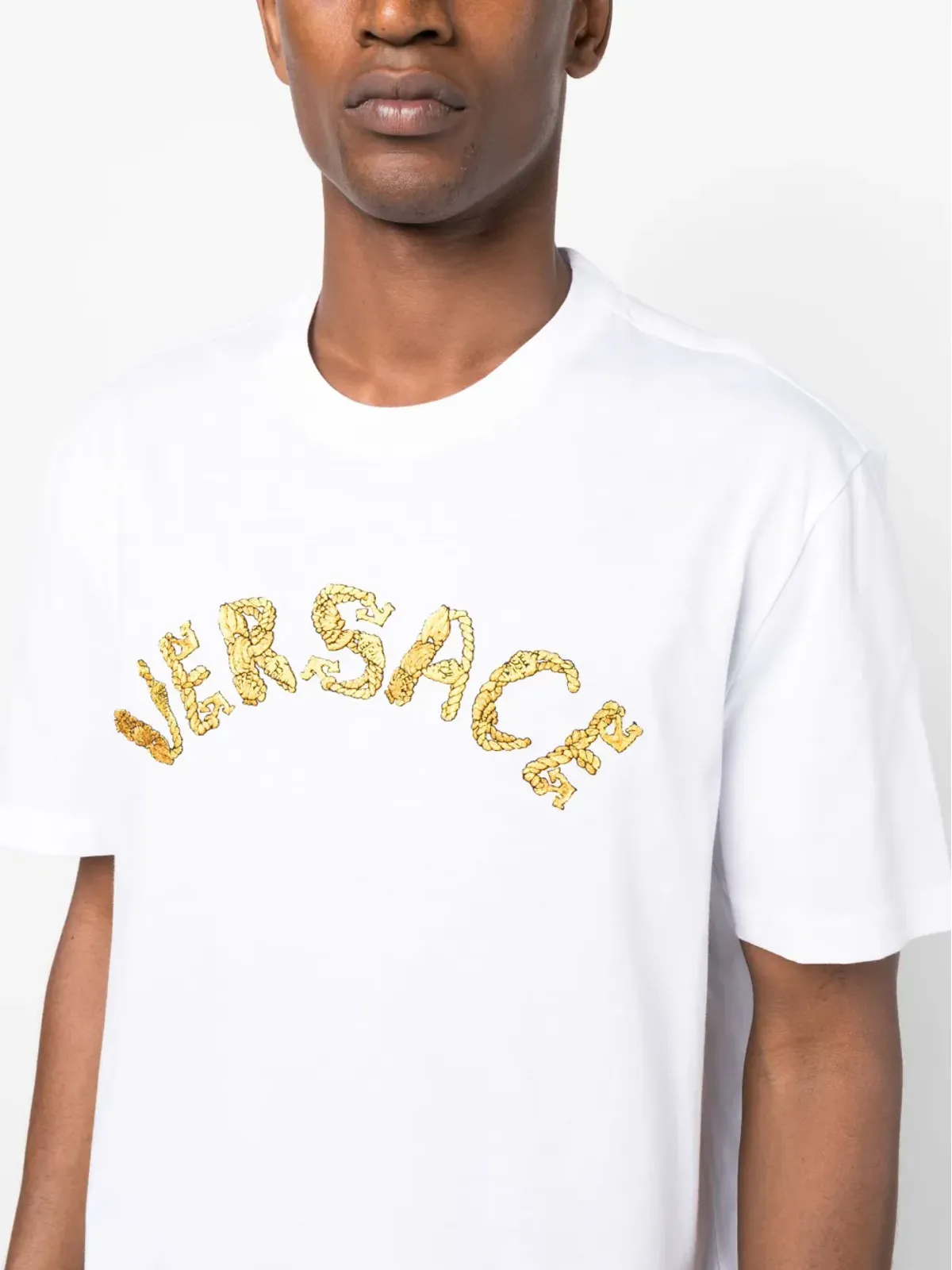 Versace Seashell Baroque コットン Tシャツ - 画像5