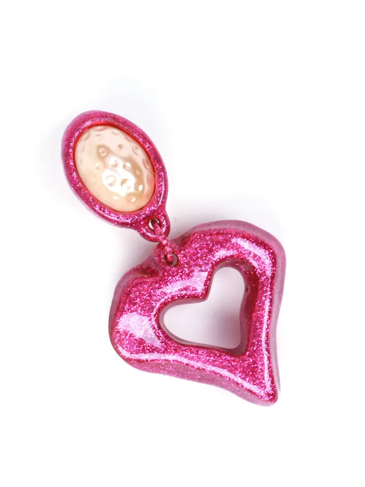 JULIETTA The Heartbreaker glittered earrings - 画像2
