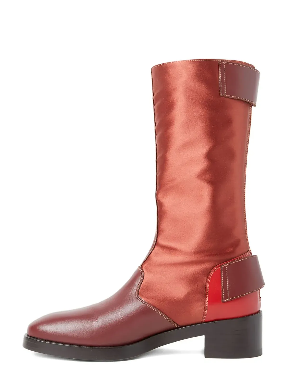 Durazzi Milano サテンレザー バックルブーツ - 画像3