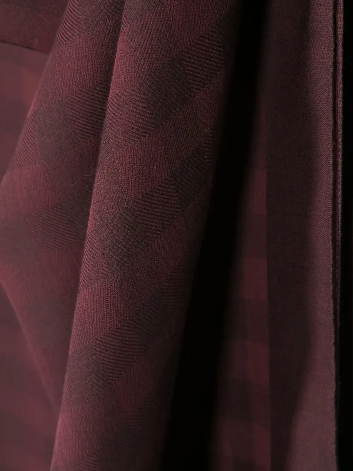 Louis Vuitton ビンテージ 2000年代 チェック柄フリンジスカーフ - 画像2