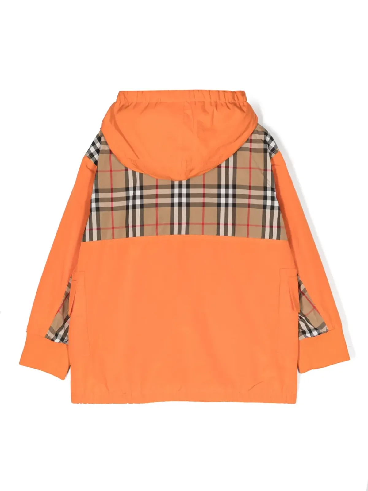 Burberry Kids ウィルダー ヴィンテージチェック フード付きジャケット - オレンジ - 画像2