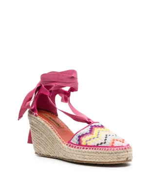 Missoni ジグザグ織りウェッジエスパドリーユ - サムネイル2