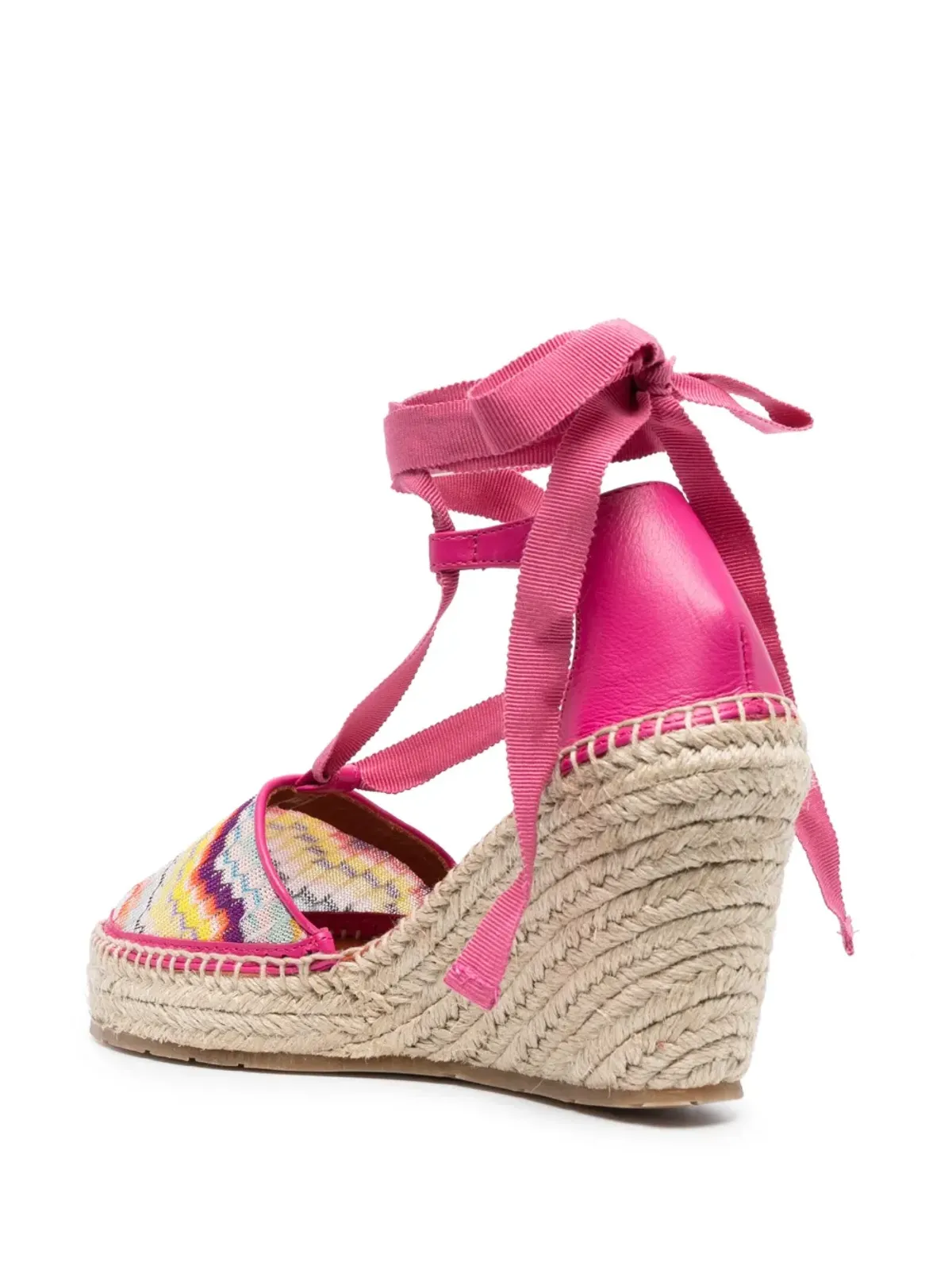Missoni ジグザグ織りウェッジエスパドリーユ - 画像3