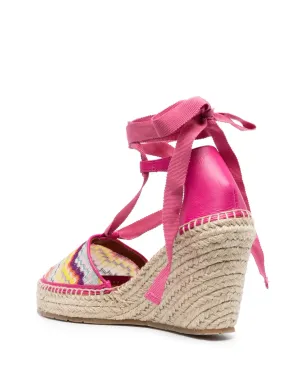 Missoni ジグザグ織りウェッジエスパドリーユ - サムネイル3