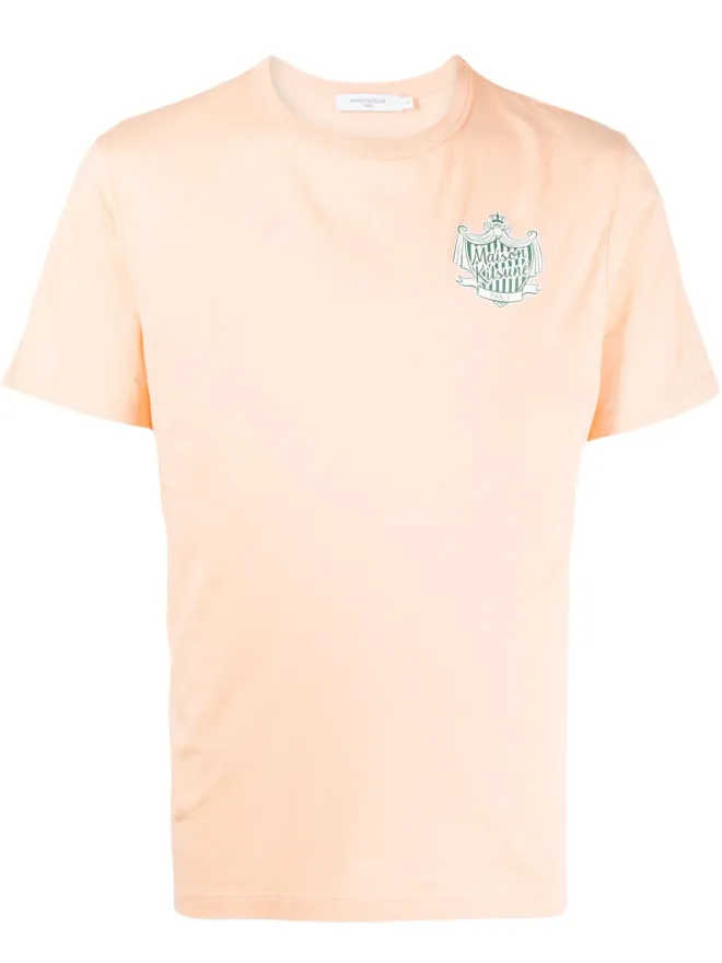 Maison Kitsuné Maison Kitsuné ロゴプリント コットン Tシャツ - Pinkの商品画像