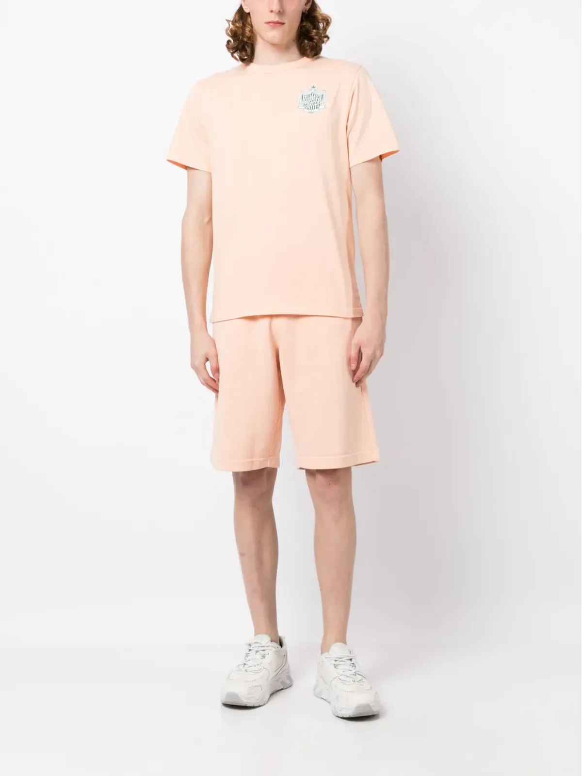 Maison Kitsuné ロゴプリント コットン Tシャツ - Pink - 画像2