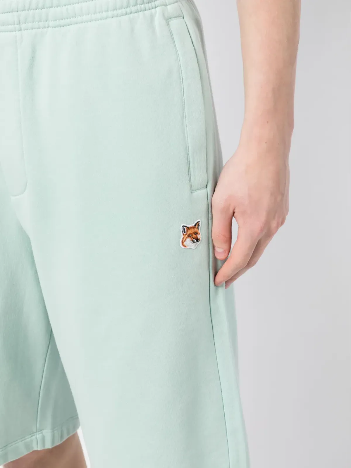 Maison Kitsuné ロゴパッチ トラックショーツ - Green - 画像5
