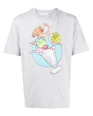 Maison Kitsuné グラフィックプリント コットン Tシャツ - グレー - サムネイル1