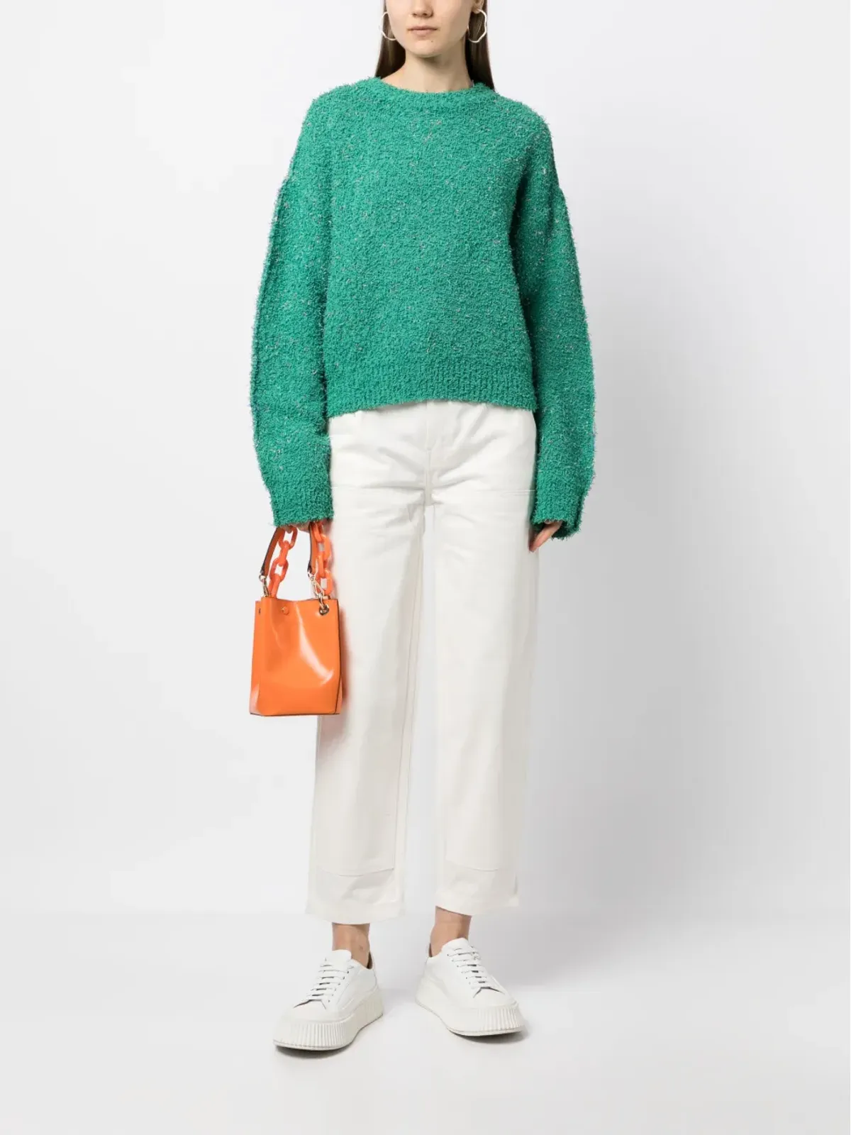 Maison Kitsuné クロップドストレートジーンズ - 画像2