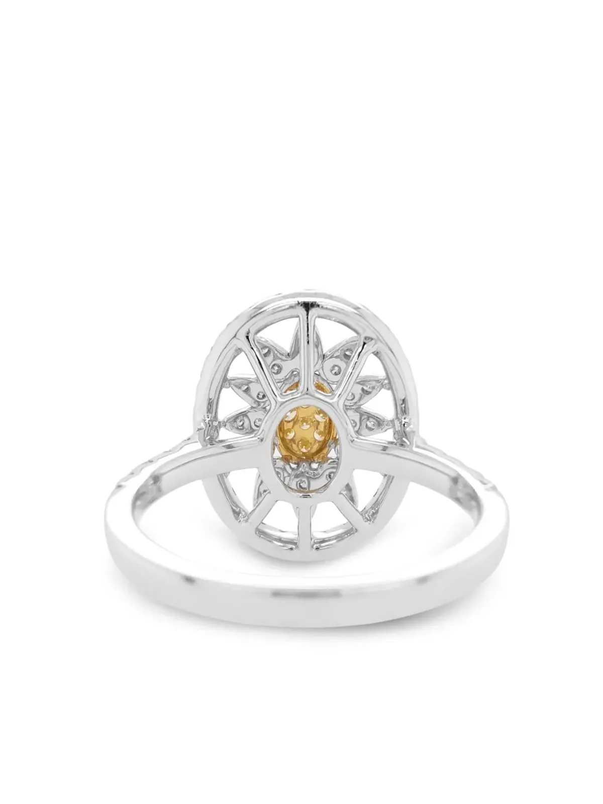 HYT Jewelry 18kt イエローゴールドとプラチナ ダイヤモンド リング - Silver - 画像2