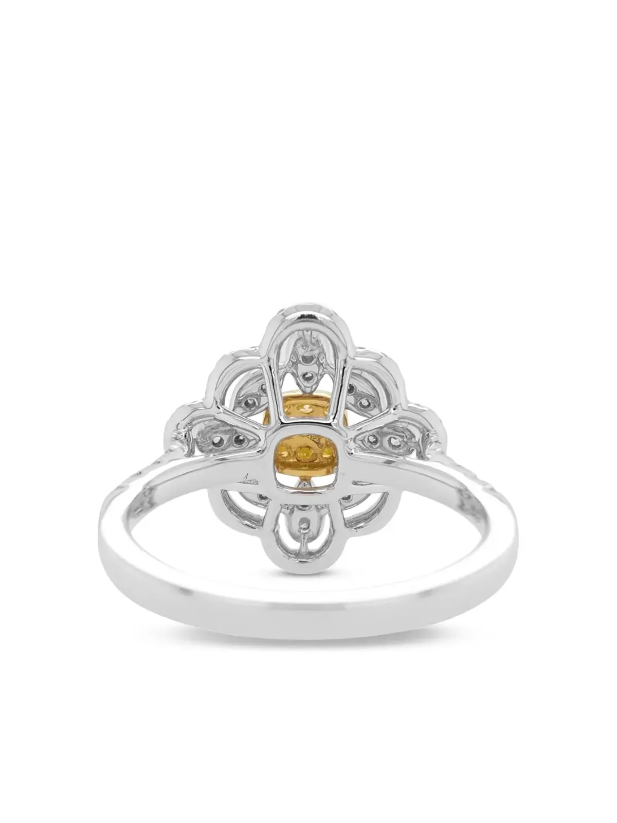 HYT Jewelry 18ktゴールドとプラチナのダイヤモンドリング - 画像2