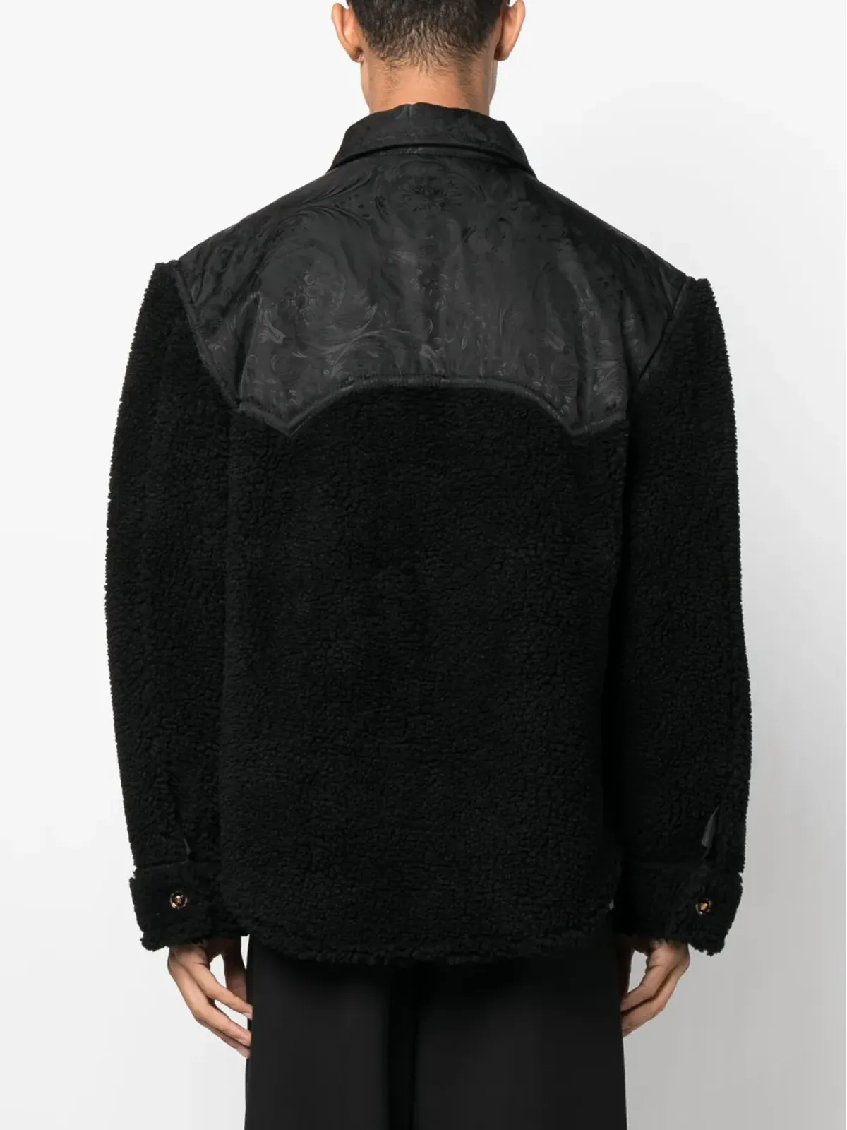 Versace Barocco Silhouette フリースジャケット - 画像4