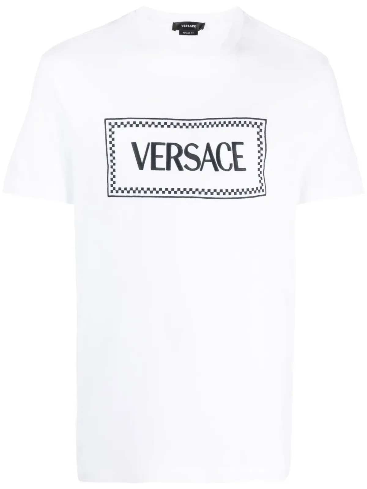 Versace 90s ロゴ刺繍Tシャツ - ホワイト - 画像1