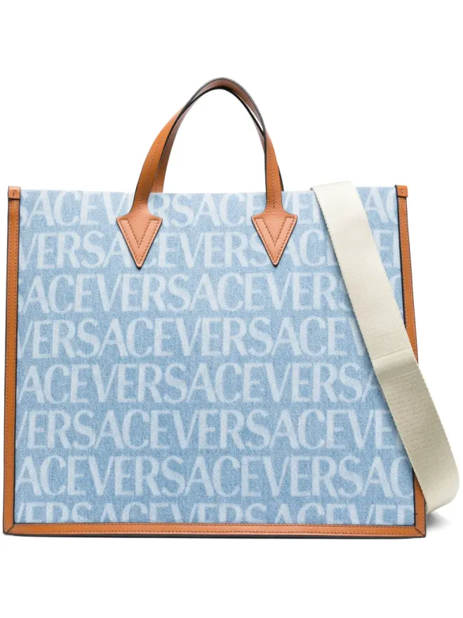 VERSACE Versace 全面デニムのトートバッグの商品画像