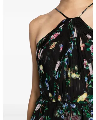 Marchesa Notte 花柄プリントのホルターネックドレス - サムネイル5